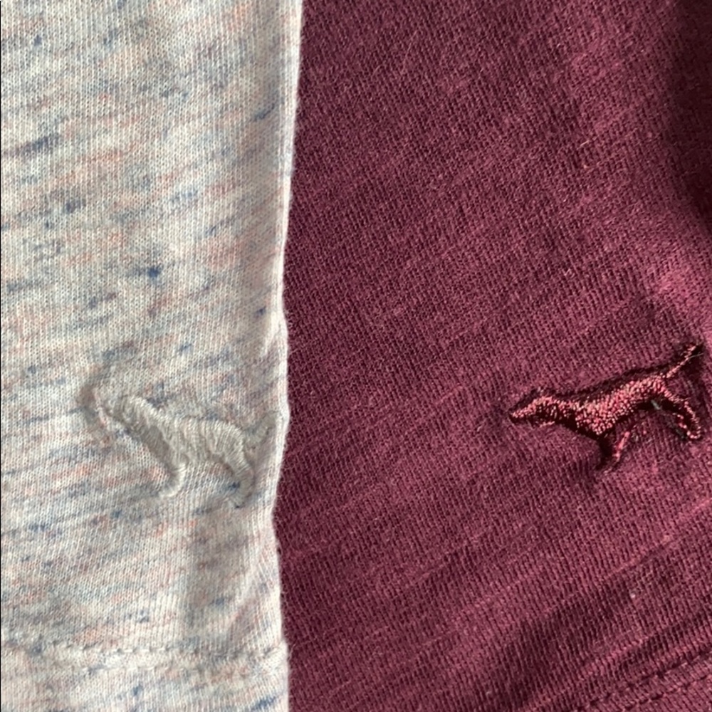(2) PINK VICTORIA SECRET V neck tees